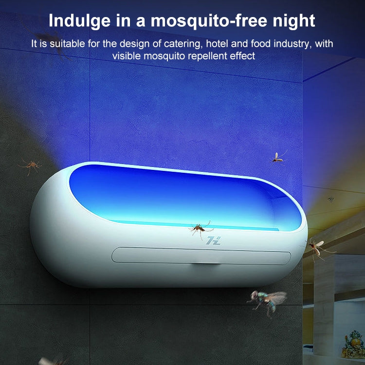 HanZhang Sticky Trap Mosquito Lamp Restaurant Hotel Hanging Electronic Fly Killer CN Plug, Specification: White 16W Double Lamp Tube 2 Light Tube - Repellents by PMC Jewellery | Online Shopping South Africa | PMC Jewellery | Buy Now Pay Later Mobicred