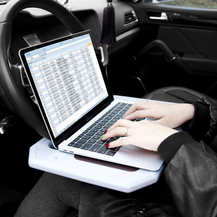 Car Multi-Purpose Steering Wheel Card Table Car Computer Bracket Chair Back Bracket Small Table Shelf Rack(Upgrade Black) - Car Drink Holders by null | Online Shopping South Africa | PMC Jewellery | Buy Now Pay Later Mobicred