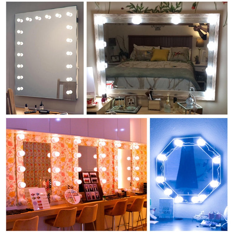 14 LEDs Cosmetic Room Bathroom Mirror Front Light USB Three-Color Dimming Light - Night Lights by PMc TechLife | Online Shopping South Africa | PMc TechLife | Buy Now Pay Later Mobicred