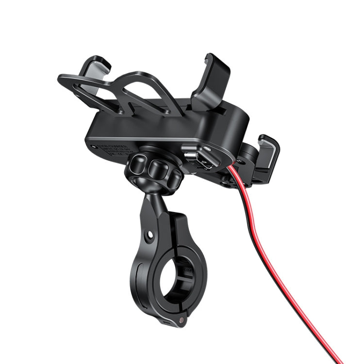 M10 2.4A Charging Version Kewig Motorcycle Electric Car Mobile Phone Navigation Waterproof Bracket - Holder by Kewig | Online Shopping South Africa | PMC Jewellery | Buy Now Pay Later Mobicred