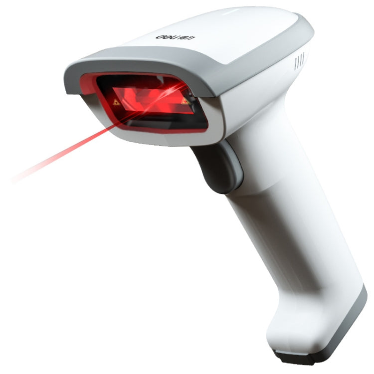 Deli 14881S Handheld Scanner Supermarket Express Single Wireless Scanner(White) - free shipping - PMC Jewellery - Order now!