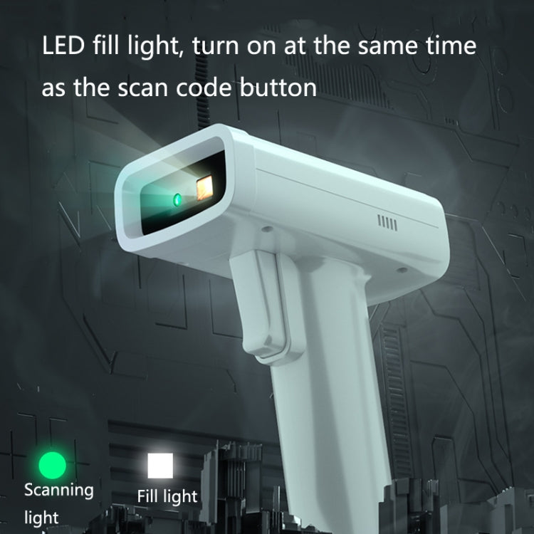 Deli Express Single Scanner Cashier Scanner, Specification: White Wired - free shipping - PMC Jewellery - Order now!