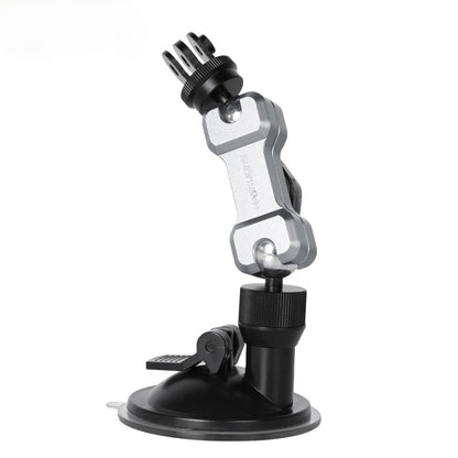 Sunnylife TY-Q9415 Aluminum Alloy Phone Holder Car Suction Cup Bracket Holder for GoPro Hero11 Black / HERO10 Black /9 Black /8 Black /7 /6 /5 /5 Session /4 Session /4 /3+ /3 /2 /1, DJI Osmo Action an ... ction Cameras, Colour: Bracket + Mobile Phone Clip - Holder by Sunnylife | Online Shopping South Africa | PMC Jewellery | Buy Now Pay Later Mobicred