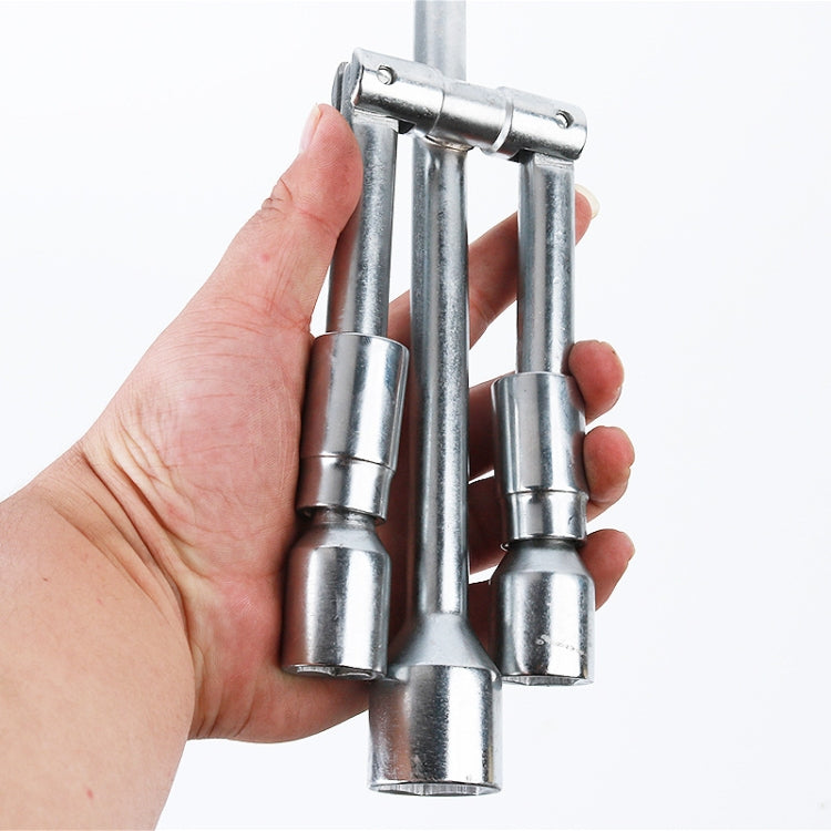 350mm Folding Cross Sleeve Car Tire Wrench, Specification: 17/19/21/23mm - Tire Repair & Installation Tools by PMC TechLife | Online Shopping South Africa | PMC TechLife | Buy Now Pay Later Mobicred