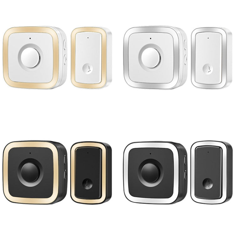 CACAZI A58 1 For 1 Smart Wireless Doorbell without Battery, Plug:US Plug(Gold) - Wireless Doorbell by CACAZI | Online Shopping South Africa | PMC Jewellery