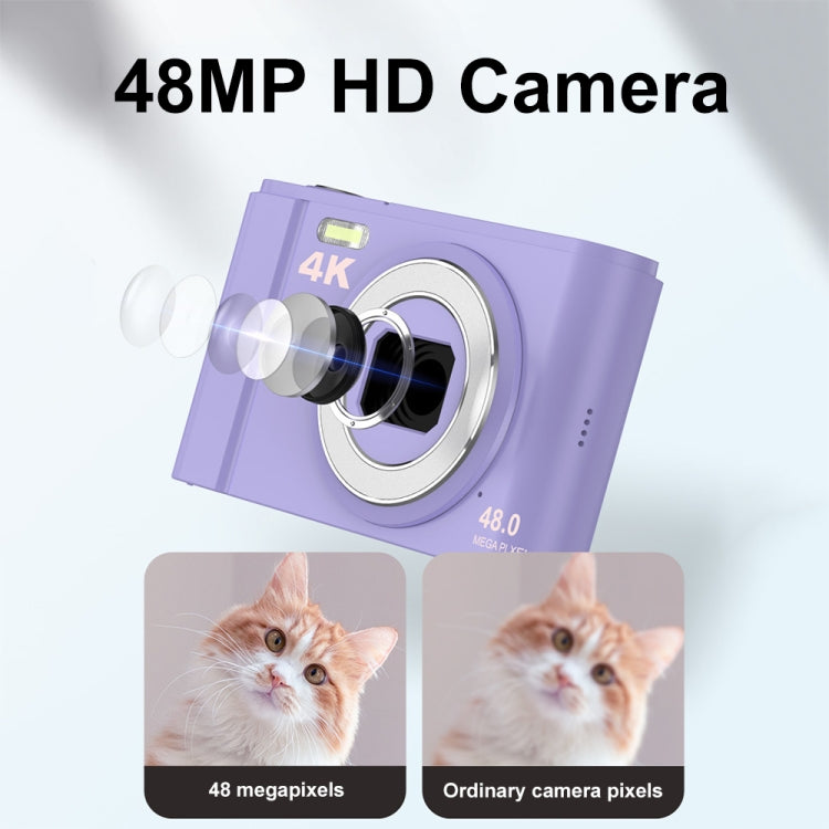 DC303A 2.8-Inch 4K 16X Zoom HD Digital Camera Mini Children Photography Camera EU Plug(Purple Blue) - Children Cameras by PMC Jewellery | Online Shopping South Africa | PMC Jewellery | Buy Now Pay Later Mobicred