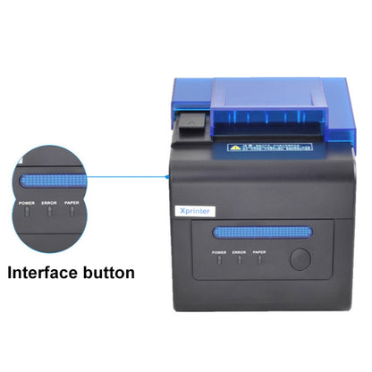 Xprinter XP-C300H 80mm Sound And Light Alarm Store Cashier Rreceipt Thermal Printer, Spec: USB+COM+LAN(US Plug) - Printer by Xprinter | Online Shopping South Africa | PMC Jewellery | Buy Now Pay Later Mobicred