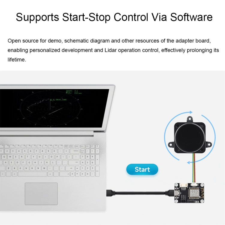 Waveshare 24782 DTOF Laser Lidar Sensor STL27L, 360 Degree Omni-Directional Lidar, UART Bus - free shipping - PMC TechLife - Order now!