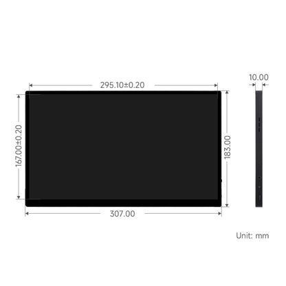 Waveshare 13.3 Inch 2K 2560×1440 HDMI/Type-C Display Interface AMOLED Touch Display(EU Plug) - Modules Expansions Accessories by Waveshare | Online Shopping South Africa | PMC Jewellery | Buy Now Pay Later Mobicred