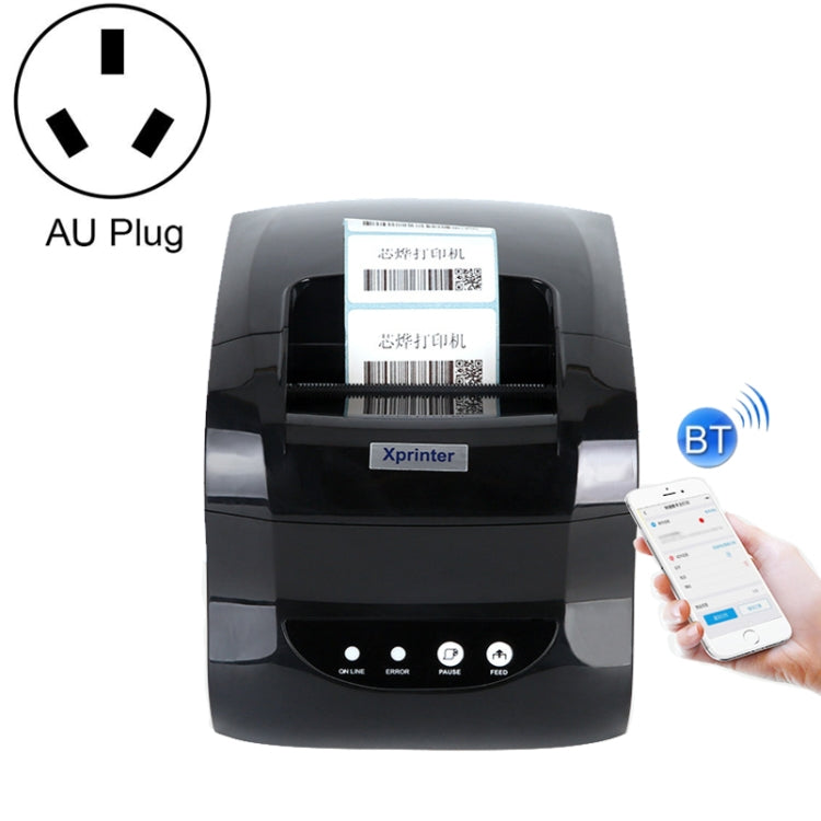 Xprinter XP-365B 80mm Thermal Label Printer Clothing Tag Supermarket Barcode Printer, Plug: AU Plug(Bluetooth Version) - free shipping - PMC TechLife - Order now!