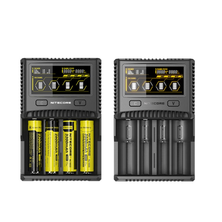 NITECORE 4-Slot Smart LCD Fast Charger, Model: SC4(EU Plug) - Charger & Converter by PMC TechLife | Online Shopping South Africa | PMC TechLife | Buy Now Pay Later Mobicred