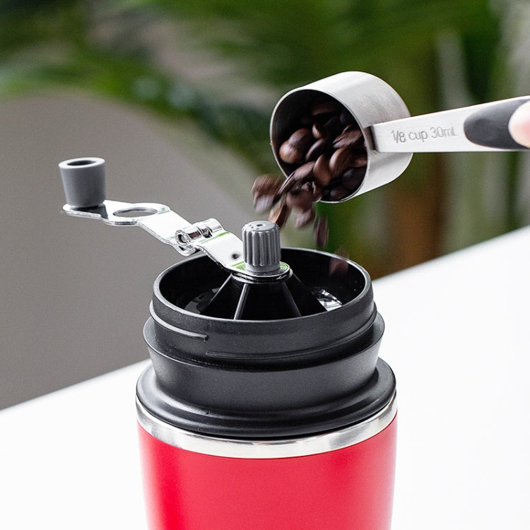 Portable Coffee Beans Grinder Home Hand-Cranked Coffee Machine Stainless Steel Grinder(Red) - free shipping - PMC TechLife - Order now!
