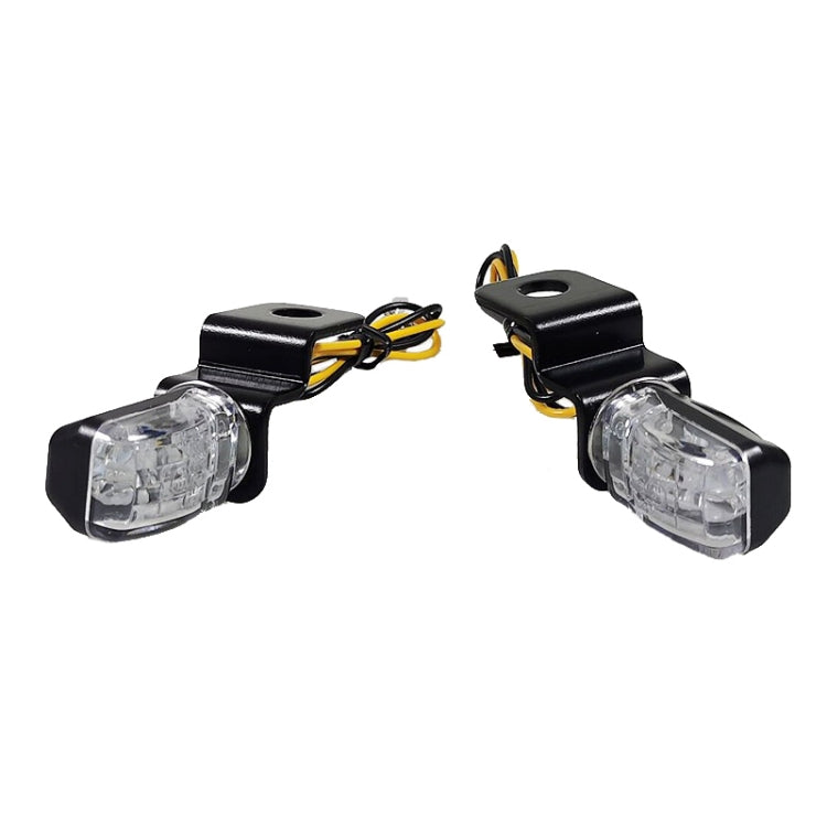 2pcs C-071 Motorcycle Modified LED Turn Signal Handlebar Turn Indicator(Black) - Turn Signal by PMC Jewellery | Online Shopping South Africa | PMC Jewellery | Buy Now Pay Later Mobicred