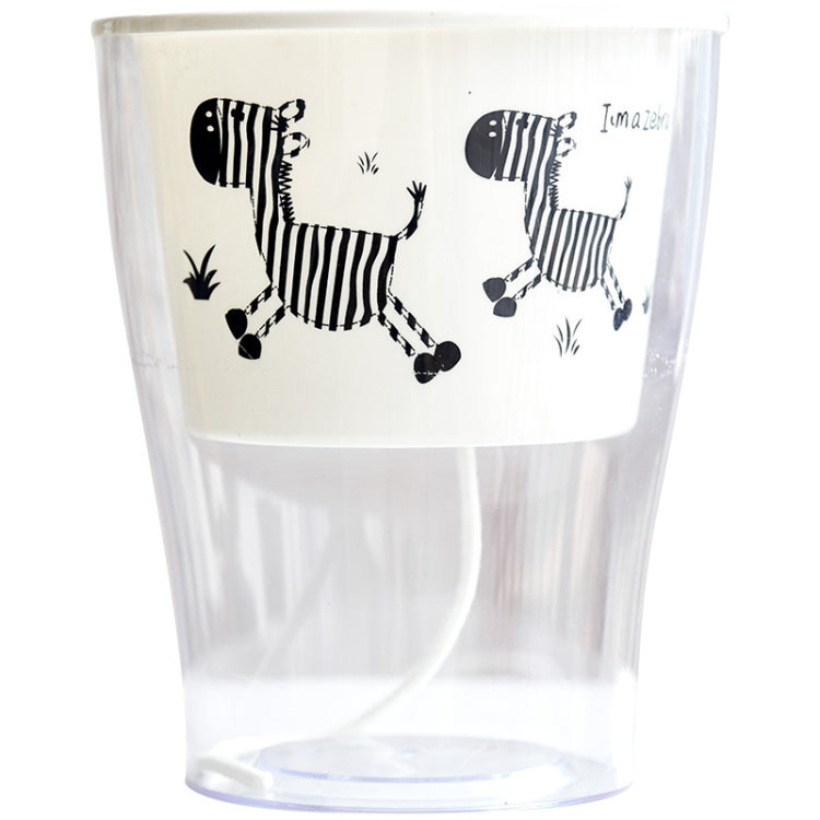 Fully Transparent Hydroponic Flower Pots Water Level Visible Non-Broken Glue Self-Absorbent Plastic Flower Pots, Size: W10 Caliber 17.5cm(Full Transparent Zebra Pattern) - Flower Pots & Planters by PMc TechLife | Online Shopping South Africa | PMc TechLife | Buy Now Pay Later Mobicred