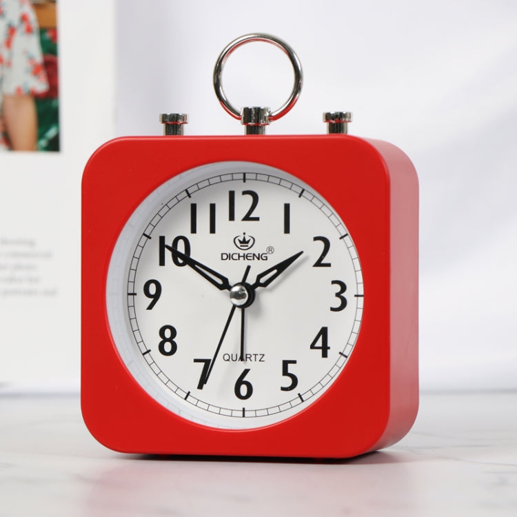Lazy Silent Small Alarm Clock Office Home Desktop Clock(Red) - Alarm Clocks by PMc TechLife | Online Shopping South Africa | PMc TechLife | Buy Now Pay Later Mobicred