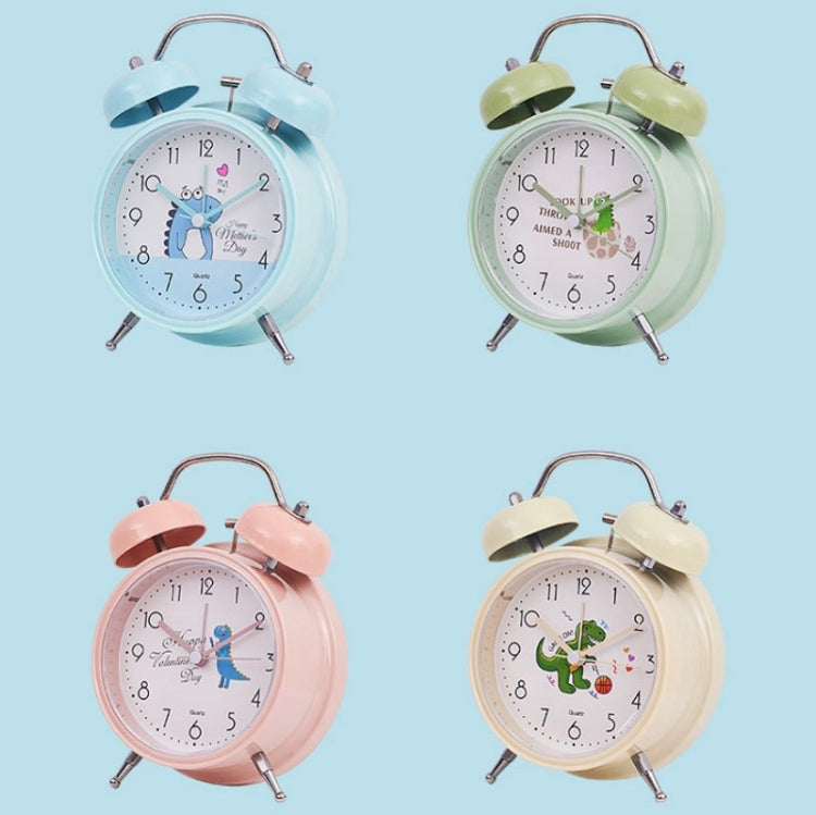 Student Cute Style Bell Alarm Clock Bedside Mute Clock With Light Specification��� Y33 3 Inch (Green) - free shipping - PMc TechLife - Order now!
