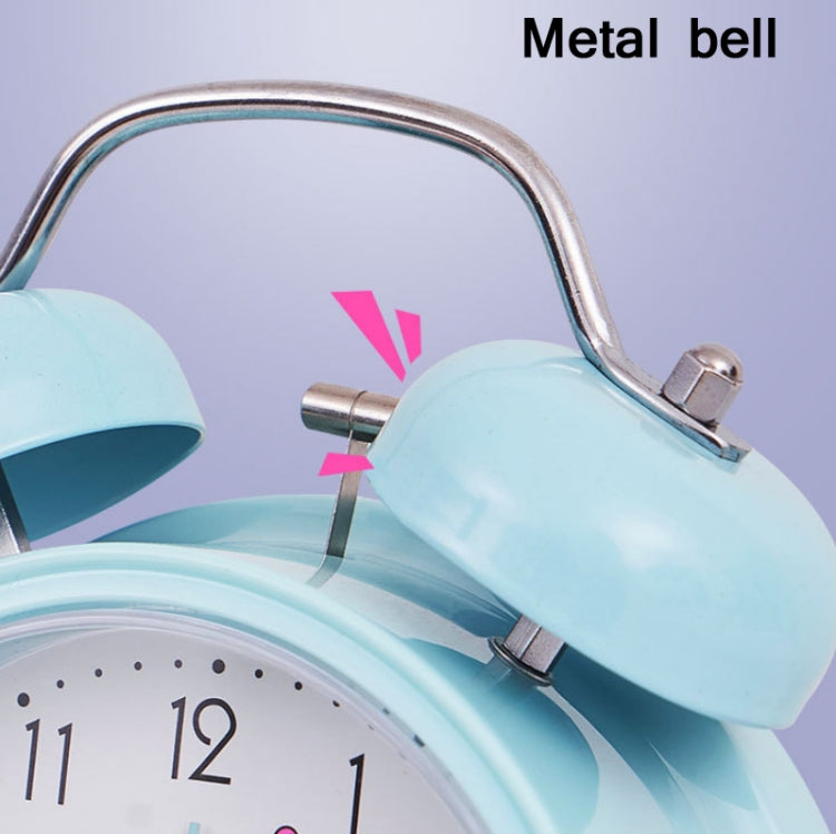 Student Cute Style Bell Alarm Clock Bedside Mute Clock With Light Specification��� Y36 4 Inch (Beige) - free shipping - PMc TechLife - Order now!