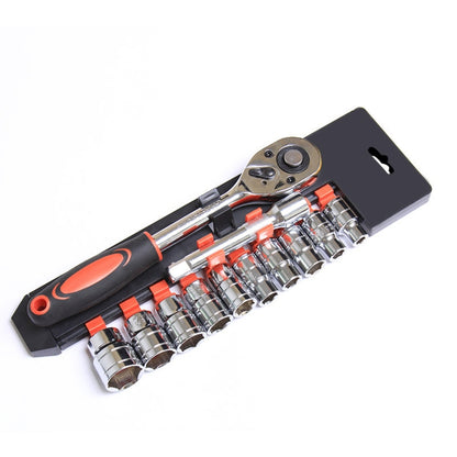 CY-0028 12 PCS/Set Auto Repair Tool Ratchet Quick Socket Wrench Hardware Box Combination, Model: 3/8 Middle Fly - Hand Tool Sets by PMC Jewellery | Online Shopping South Africa | PMC Jewellery | Buy Now Pay Later Mobicred