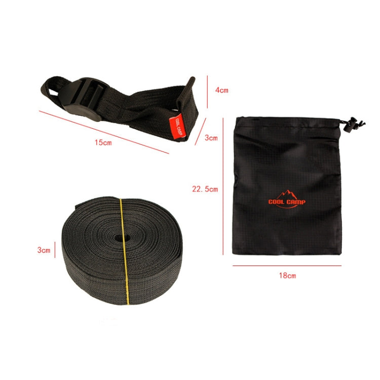 COOL CAMP CF-711 Pyramid Tent Pole Retainer Tent Accessories Canopy Pole Fixed Adjustment Buckle(Black) - Tents & Accessories by PMC TechLife | Online Shopping South Africa | PMC TechLife | Buy Now Pay Later Mobicred