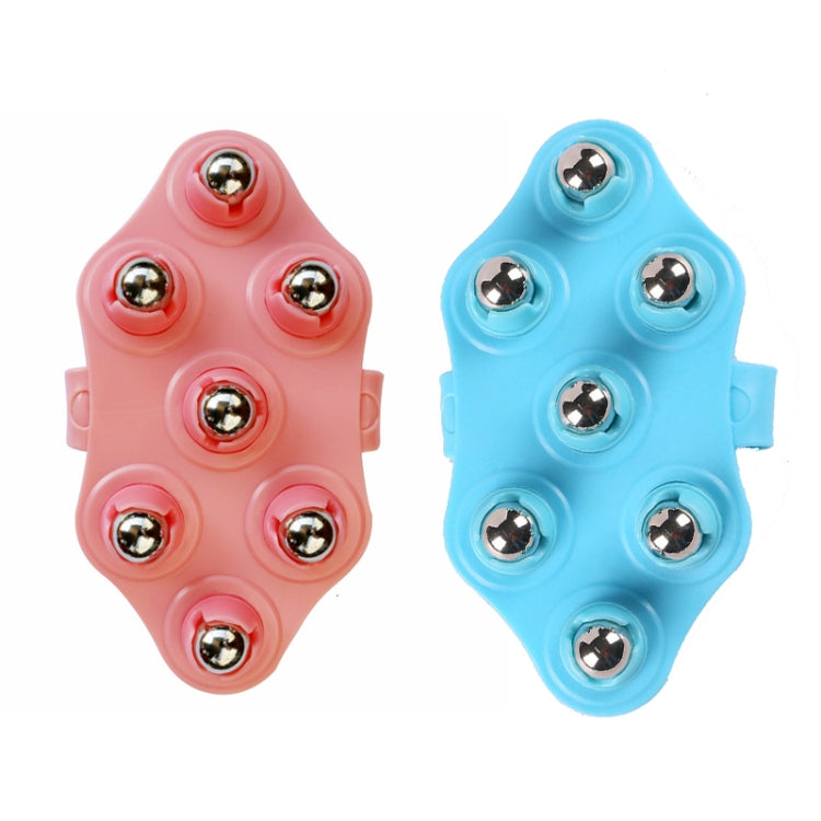 Seven-ball Massager Multifunctional Five-element Meridian Brush Lymphatic Dredging Roller-ball Massager, Shape: Ordinary  Pink - free shipping - PMC TechLife - Order now!
