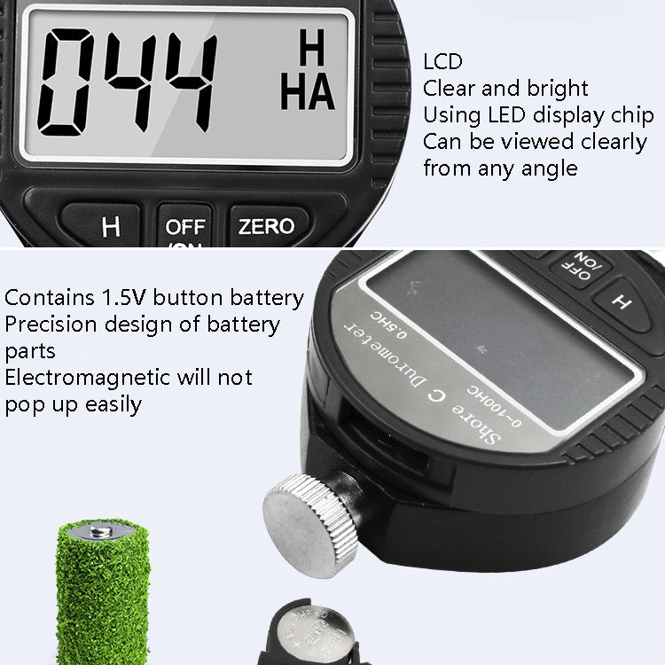 Electronic Digital Display Hard Meter Plastic Rubber Silicone Tire Hardness Meter, Model: 0-100HC C - Measuring Tools by PMC TechLife | Online Shopping South Africa | PMC TechLife | Buy Now Pay Later Mobicred