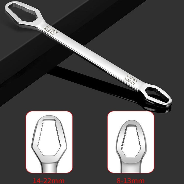Multi-Function Plum Wrench Open Adjustment Double-Headed Self-Tightening Wrench(Silver) - free shipping - PMc TechLife - Order now!