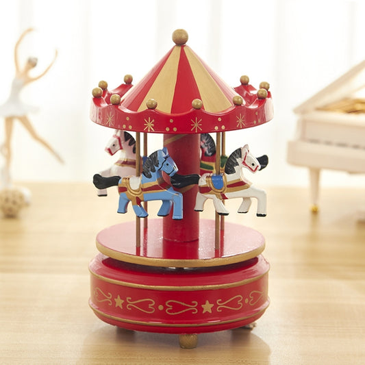 Sky City Carousel Clockwork Music Box Couples Birthday Gift(K0111 Star Red) - Music Box by PMC Jewellery | Online Shopping South Africa | PMC Jewellery | Buy Now Pay Later Mobicred