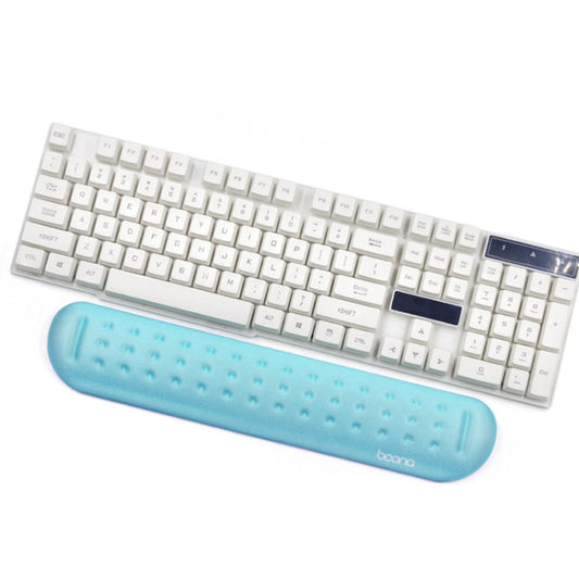 Baona Silicone Memory Cotton Wrist Pad Massage Hole Keyboard Mouse Pad, Style: Medium Keyboard Rest (Blue) - Mouse Pads by Baona | Online Shopping South Africa | PMC Jewellery | Buy Now Pay Later Mobicred