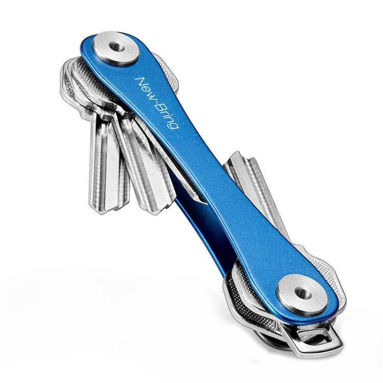 New Bring Mini Keychain Emergency Tool Multifunctional Portable Car Accessories Metal Key Storage Device(Blue Lengthening) - Key Rings by PMC TechLife | Online Shopping South Africa | PMC TechLife | Buy Now Pay Later Mobicred