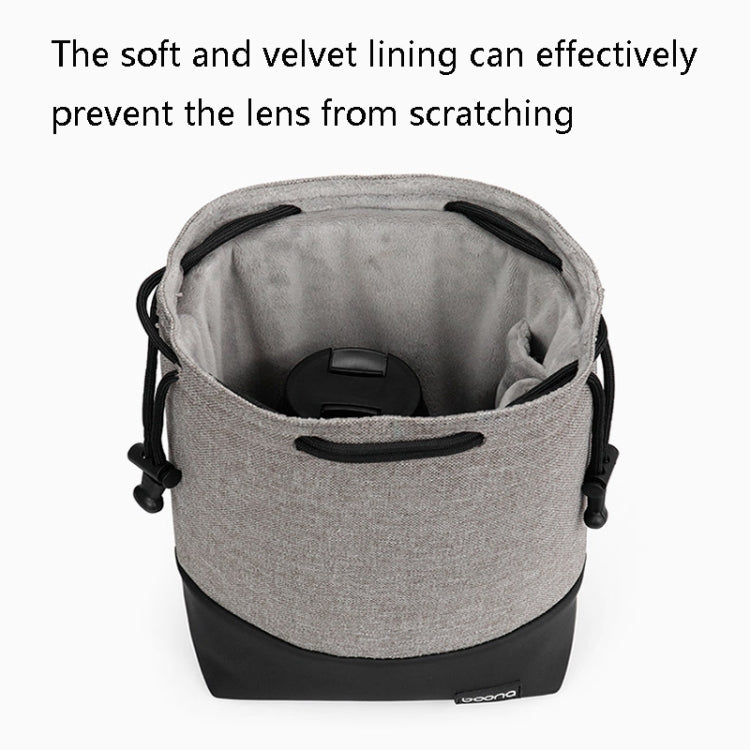 Baona Waterproof Micro SLR Camera Bag Protective Cover Drawstring Pouch Bag, Color: Small Gray - free shipping - PMC TechLife - Order now!