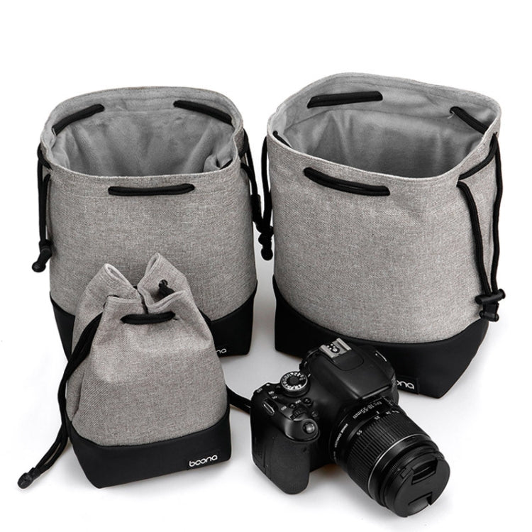 Baona Waterproof Micro SLR Camera Bag Protective Cover Drawstring Pouch Bag, Color: Medium Gray - free shipping - PMC TechLife - Order now!