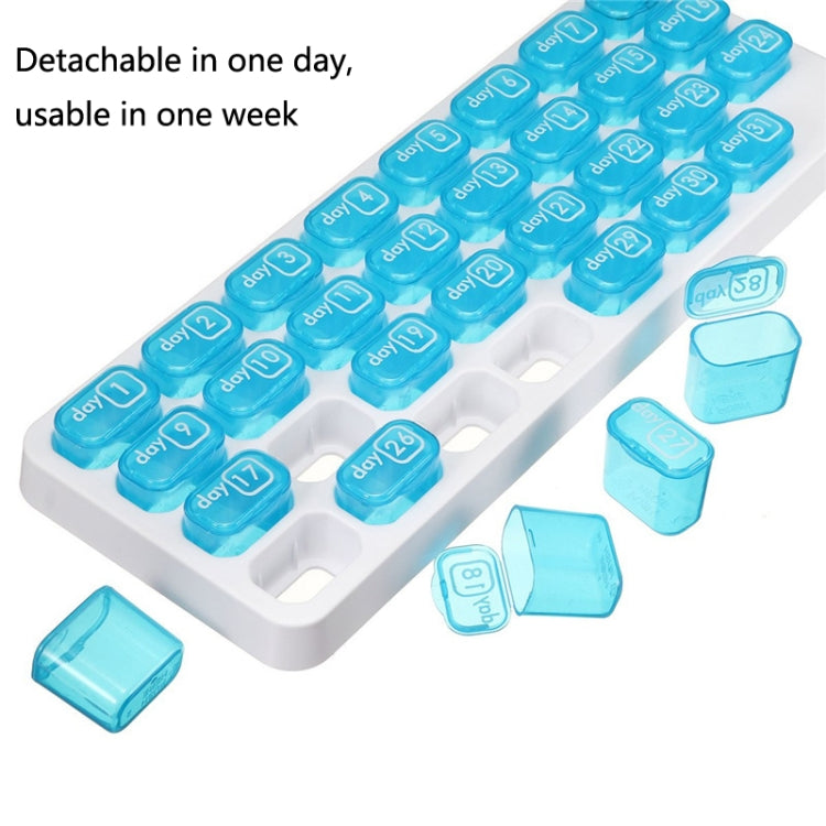 S-015 31 Grid Keyboard Type Plastic Pill Box(28.5x10.5x2.8cm) - free shipping - PMC TechLife - Order now!