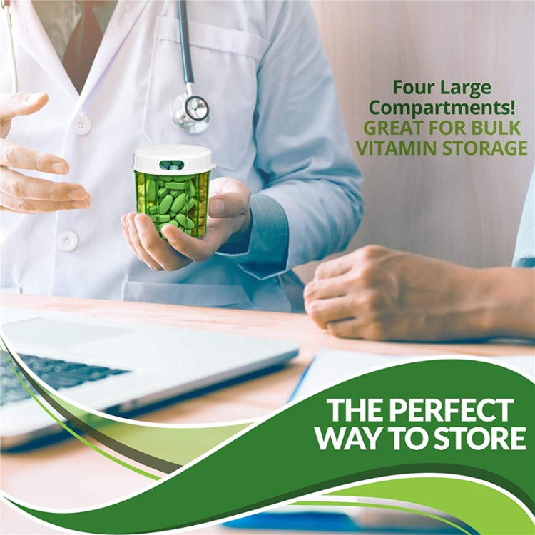 S-052 Round Transparent Plastic Pill Box Storage Box(9x9x10cm) - free shipping - PMC TechLife - Order now!