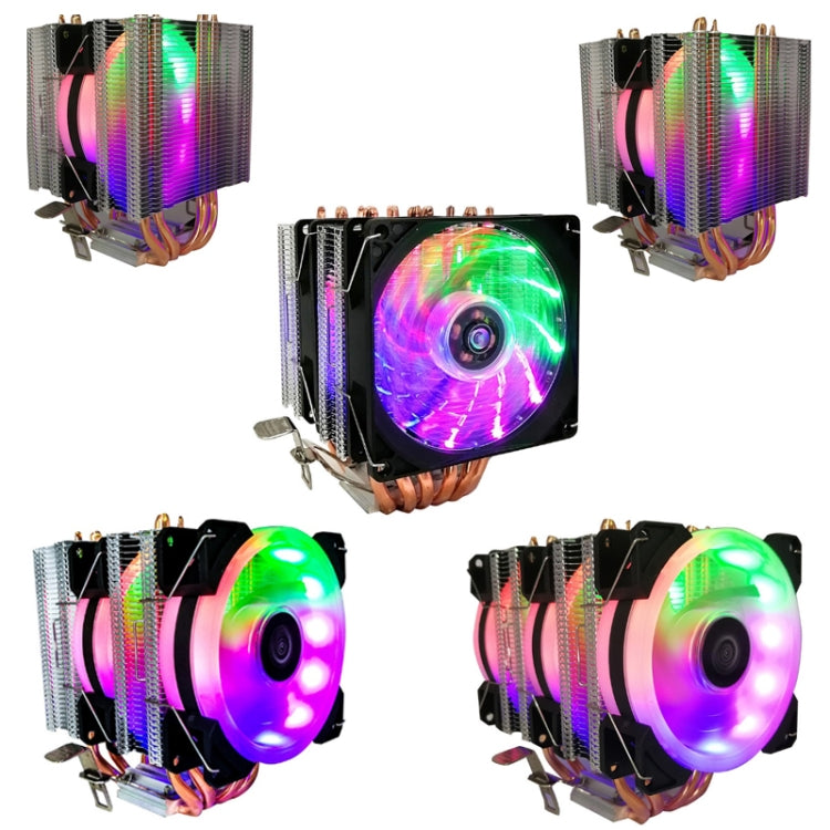 COOL STORM CT-4U-9cm Heat Pipe Dual-Tower CPU Radiator Copper Pipe 9 Cm Fan For Intel/AMD Platform Specification： Aurora Three-fan 3 Line - Fan Cooling by COOL STORM | Online Shopping South Africa | PMC Jewellery | Buy Now Pay Later Mobicred