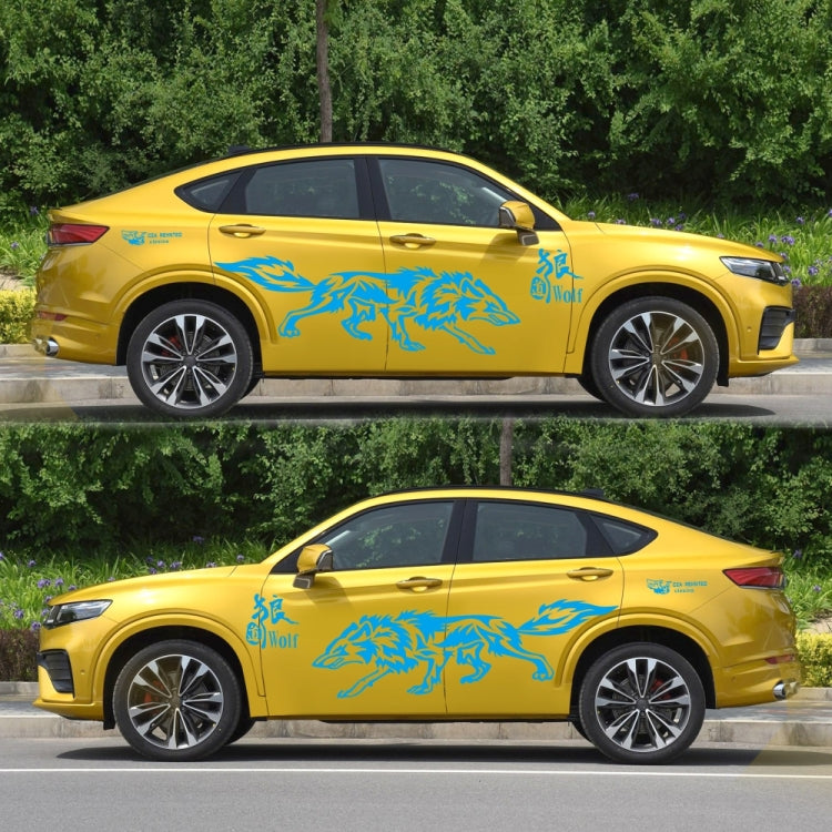 D-70 Wolf Totem Car Stickers Car Personality Modified Car Stickers(Blue) - Decorative Sticker by PMC TechLife | Online Shopping South Africa | PMC TechLife | Buy Now Pay Later Mobicred