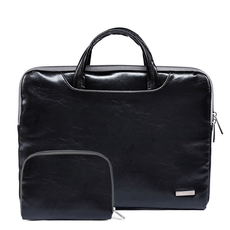 LiSEN LS-116 Simple Laptop Bag Business Laptop Liner Bag, Size: 11.6 inch(PU Black) - Other by LiSEN | Online Shopping South Africa | PMC Jewellery | Buy Now Pay Later Mobicred