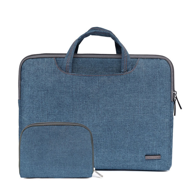 LiSEN LS-116 Simple Laptop Bag Business Laptop Liner Bag, Size: 15.6 inch(Snowflake Nylon Dark Blue) - 15.6 - 17 inch by LiSEN | Online Shopping South Africa | PMC Jewellery | Buy Now Pay Later Mobicred