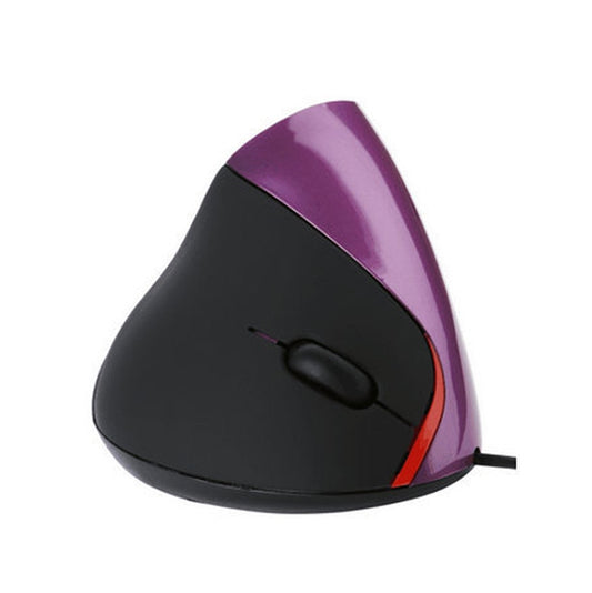 JSY-12 5 Keys USB Wired Vertical Mouse Ergonomic Wrist Brace Optical Mouse(Purple) - Wired Mice by PMC Jewellery | Online Shopping South Africa | PMC Jewellery | Buy Now Pay Later Mobicred