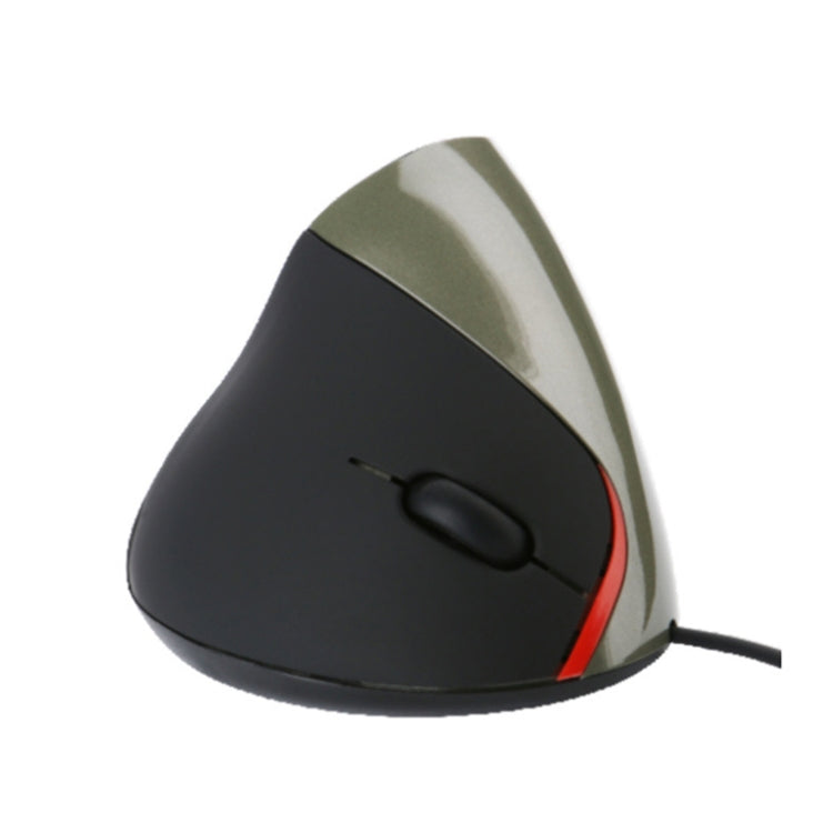 JSY-12 5 Keys USB Wired Vertical Mouse Ergonomic Wrist Brace Optical Mouse(Silver Gray) - Wired Mice by PMC TechLife | Online Shopping South Africa | PMC TechLife | Buy Now Pay Later Mobicred
