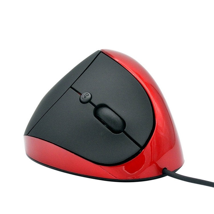 JSY-05 6 Keys Wired Vertical Mouse Ergonomics Brace Optical Mouse(Red) - Wired Mice by PMC TechLife | Online Shopping South Africa | PMC TechLife | Buy Now Pay Later Mobicred