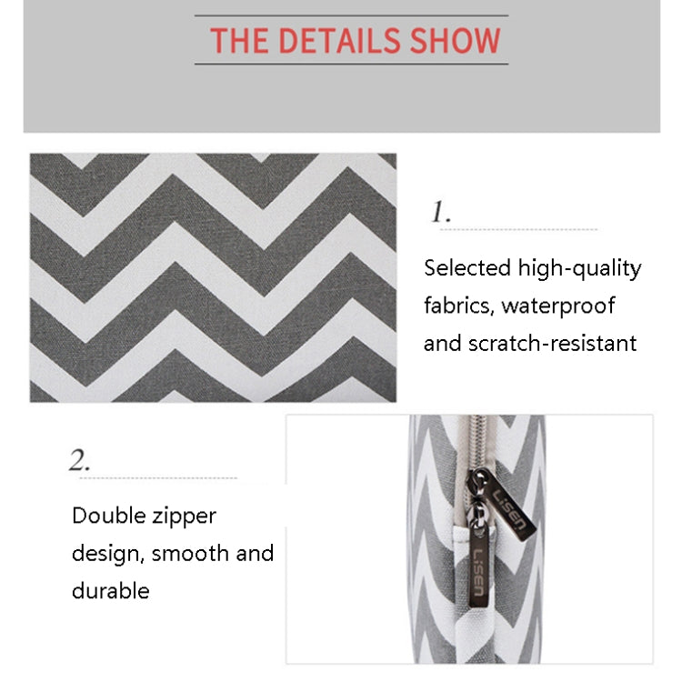 LiSEN LS-525 Wavy Pattern Notebook Liner Bag, Size: 12 inches(Gray) - free shipping - PMC Jewellery - Order now!