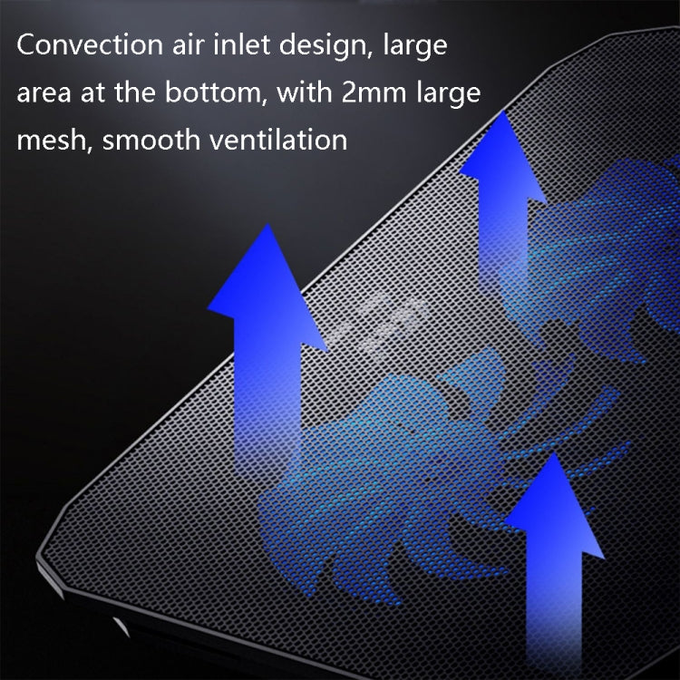 ICE COOREL N106 Laptop Base Adjustment Radiator Dual-Fan Notebook Cooling Bracket, Colour: Luxury Version (Ivory White) - free shipping - PMC Jewellery - Order now!