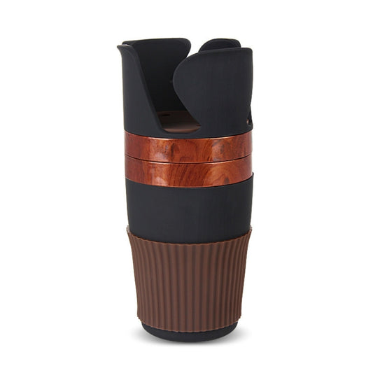 SUITU R151-4  Car Air Outlet Storage Water Cup Holder Mobile Phone Navigation Multi-function Storage Box(Mahogany) - Car Drink Holders by SUITU | Online Shopping South Africa | PMC Jewellery | Buy Now Pay Later Mobicred