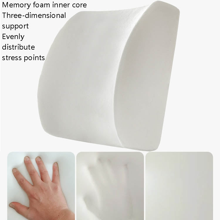 Office Waist Cushion Car Pillow With Pillow Core, Style: Memory Foam(Mesh Brown) - free shipping - PMC TechLife - Order now!