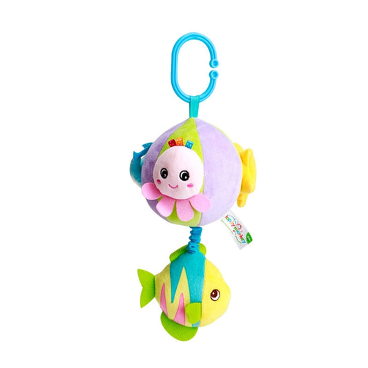 Three-dimensional Animal Baby Music Pull Bell Cloth Ball Bed Hanging Toy Baby Comfort Plush Bed Bell( Ocean Series 2A) - Baby Toys by PMC Jewellery | Online Shopping South Africa | PMC Jewellery | Buy Now Pay Later Mobicred