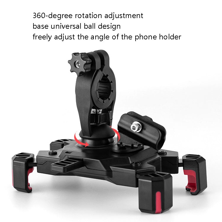 CYCLINGBOX Bicycle Mobile Phone Bracket With Parasol Rider Mobile Phone Frame, Style: Handlebar Installation (Bue) - Holders by CYCLINGBOX | Online Shopping South Africa | PMC TechLife | Buy Now Pay Later Mobicred
