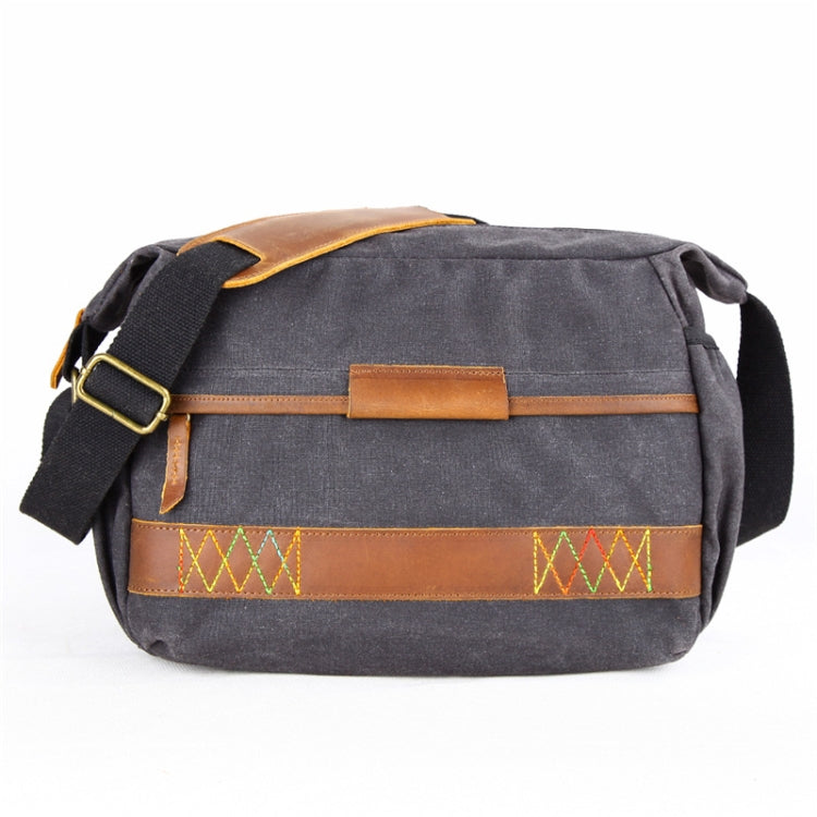 3037 SLR Camera Bag Shoulder Waterproof Messenger Camera Bag(Gray) - Strap Satchel by PMC TechLife | Online Shopping South Africa | PMC TechLife | Buy Now Pay Later Mobicred