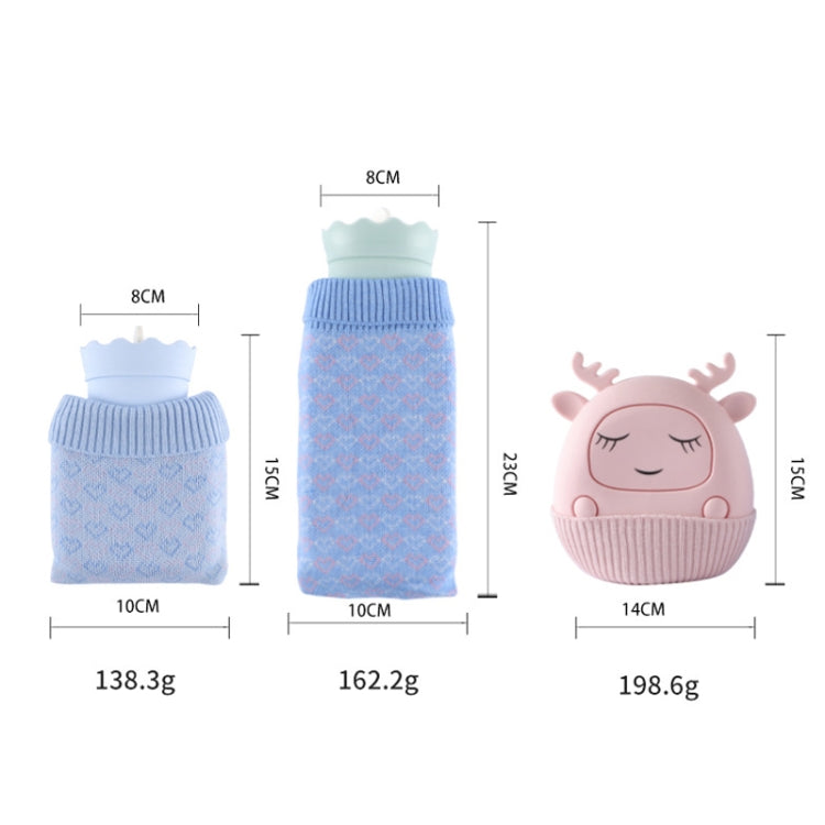 Winter Silicone Hand Warmer Cartoon Cute Water Injection Warm Water Bag, Colour: Light Blue Square - Hot Water Bags by PMC Jewellery | Online Shopping South Africa | PMC Jewellery | Buy Now Pay Later Mobicred