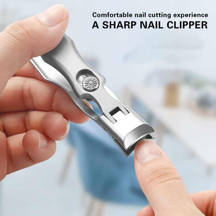 Stainless Steel Large Anti-Fly Splattering Nail Knife Large Opening Nail Cutting(Silver) - Nail Clipper by PMC Jewellery | Online Shopping South Africa | PMC Jewellery | Buy Now Pay Later Mobicred