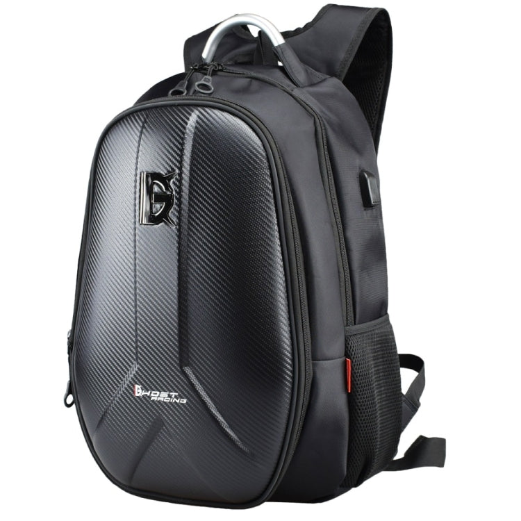 GHOST RACING GR-BB02 Men Motorcycle Riding Backpack Helmet Hard Shell Backpack Locomotive Travel Computer Bag(Black) - Bags & Luggages by GHOST RACING | Online Shopping South Africa | PMC TechLife | Buy Now Pay Later Mobicred